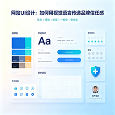 绥化建站-网站UI设计：如何用视觉语言传递品牌信任感